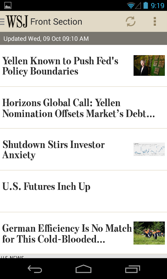 The Wall Street Journal Android Apps on Google Play