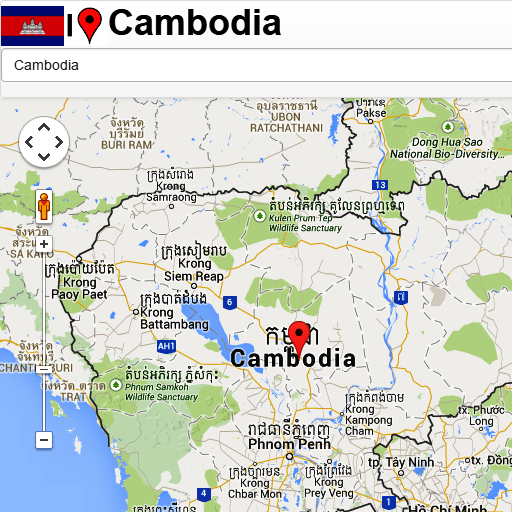 Cambodia mapa