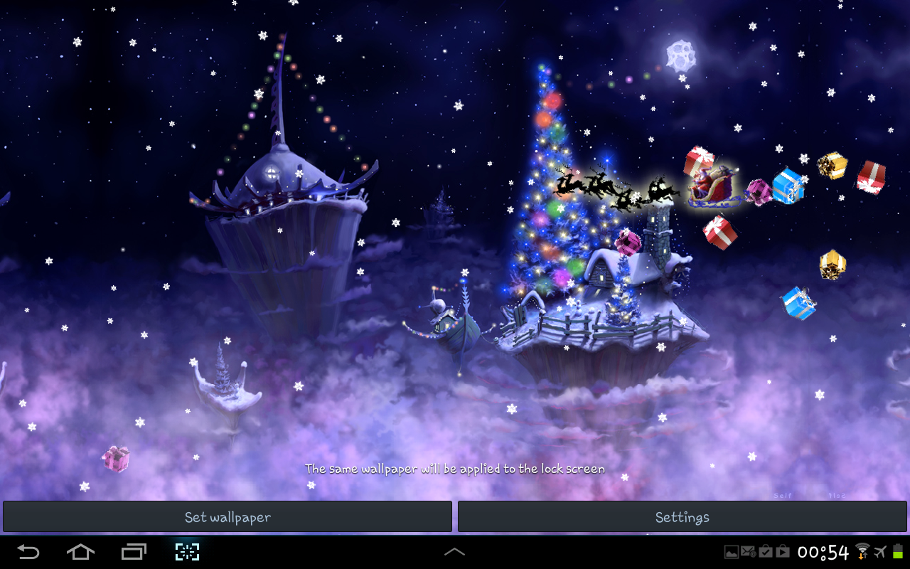 Christmas Snow Fantasy Live Wallpaper Full - Android Apps 