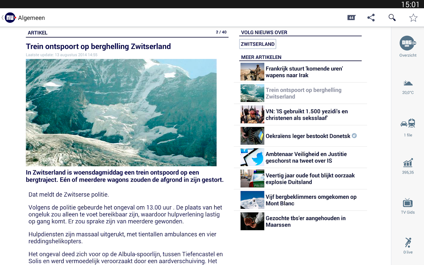 NU.nl Androidapps op Google Play