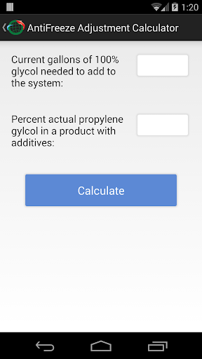 Geothermal Glycol Calculator