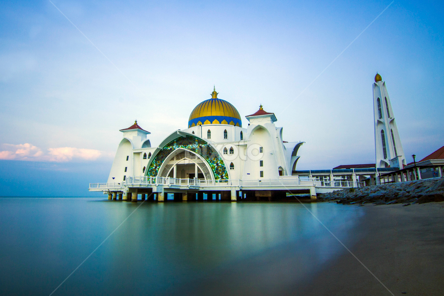 The Straits Mosque, Melaka by Eddy  Garcia - Buildings & Architecture Public & Historical