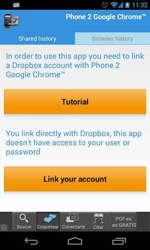 Phone 2 Google Chrome™ browser