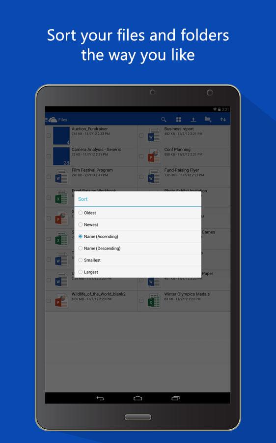 how to download from onedrive to android