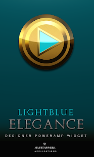 Free Download Poweramp Widget Lightblue Eleg APK for PC