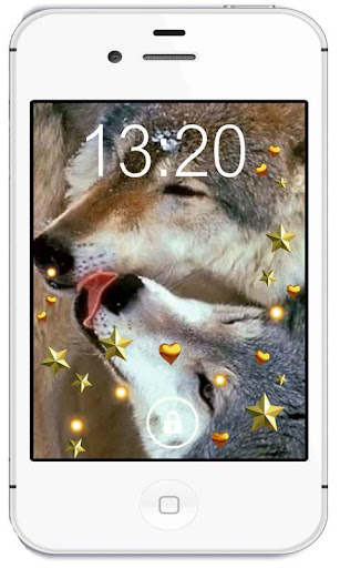 Love of Wolf live wallpaper