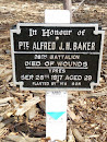 Private Alfred J H Baker