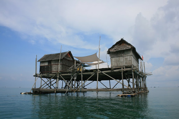 Kelong depuis la mer