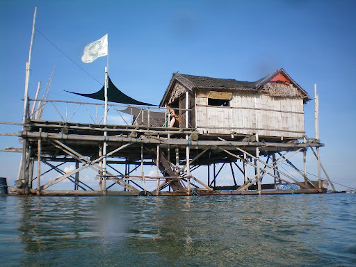 Kelong depuis la mer