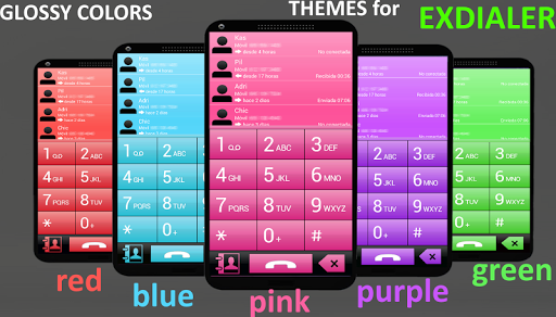 THEME FOR EXDIALER GLASS RED