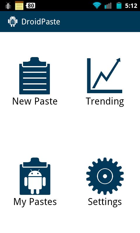   DroidPaste for Pastebin – zrzut ekranu 