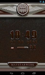 Digi Clock Widget Brown Star - náhled