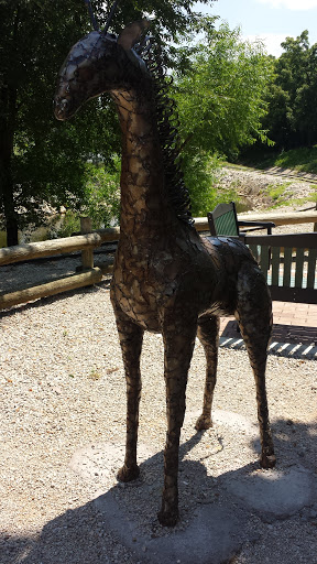 Patchwork Giraffe Sculpture