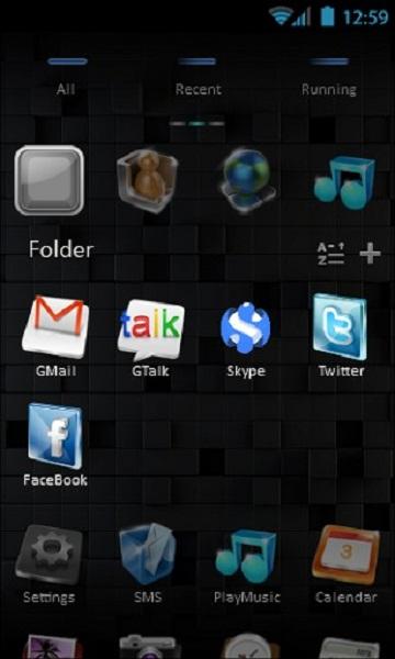 Next Style Go Launcher Theme - screenshot