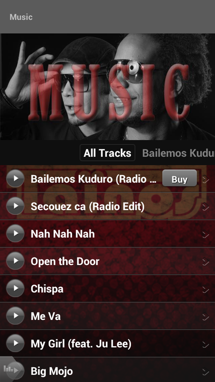 Tainos Music Screen 2