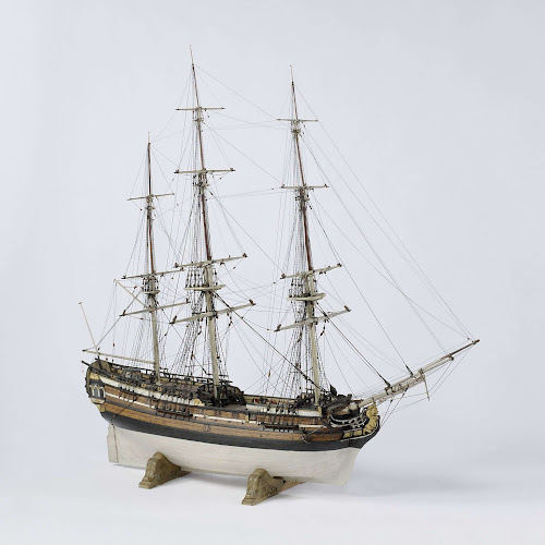 Model van het slavenschip De Witte Oliphant, anoniem, 1755 - Rijksmuseum