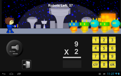 Robot Math Defense Game