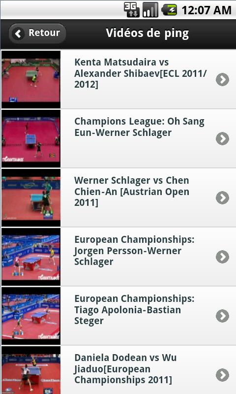 Tennis de Table Screen 2