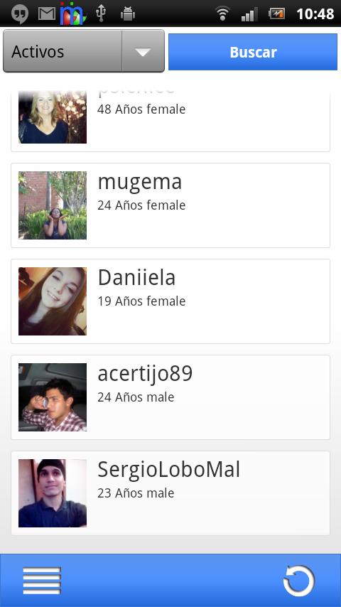 Android application Mimdich - Meet new people screenshort