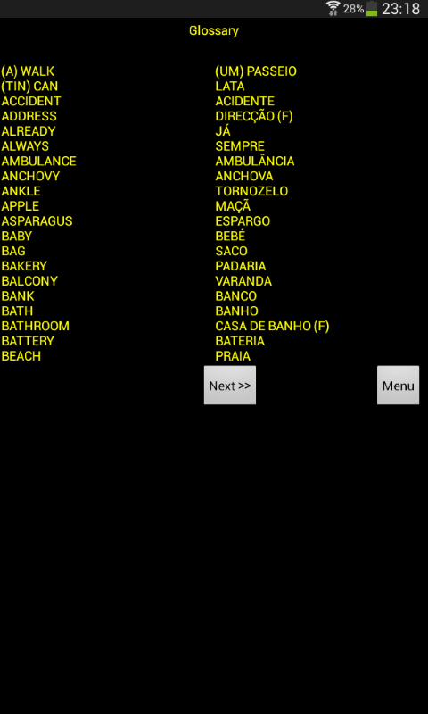Linkword Portuguese1-3 EU Screen 2