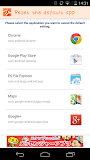 Reset the default app