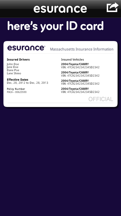 Esurance Mobile - screenshot