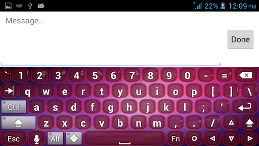 紫色的键盘主题