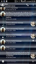 Theme GlassBar Blue for SMS APK Download for Android