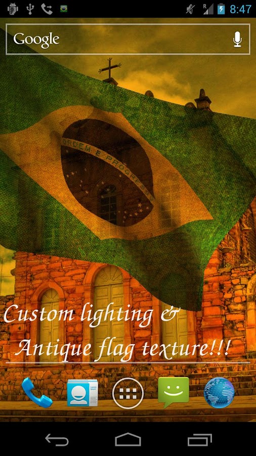 3D Brazil Flag Live Wallpaper Android Apps on Google Play