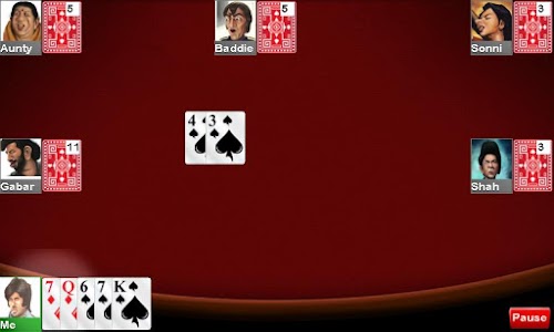 Android application Bhabhi Card Game screenshort