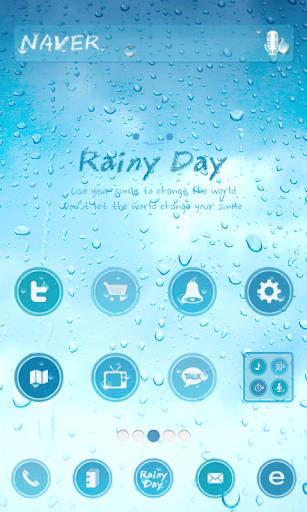 rainy day dodol launcher theme