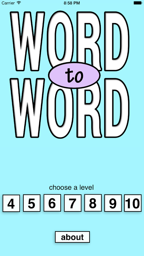 Android application Word-2-Word screenshort