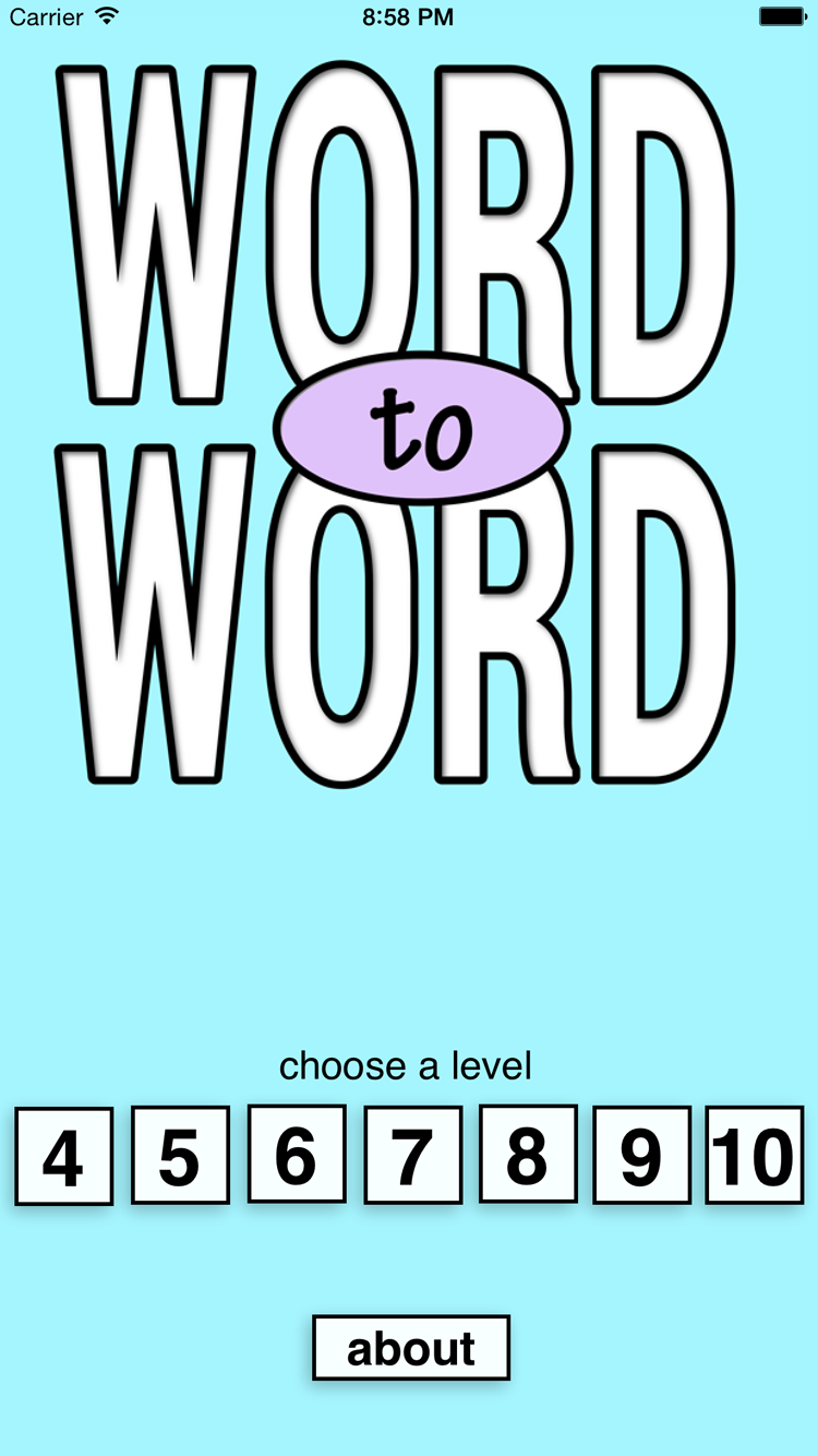 Word-2-Word Screen 1