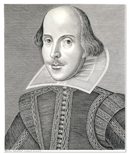 Engraved Portrait of William Shakespeare (1564-1616)