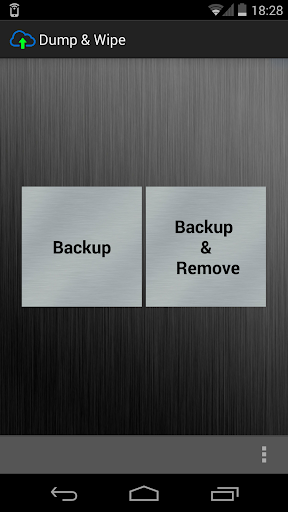 Dump Wipe Backup and Remove