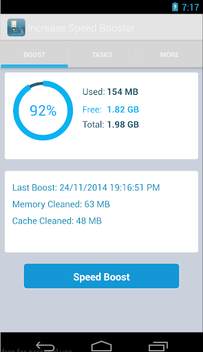 【免費工具App】Increase Speed Booster-APP點子