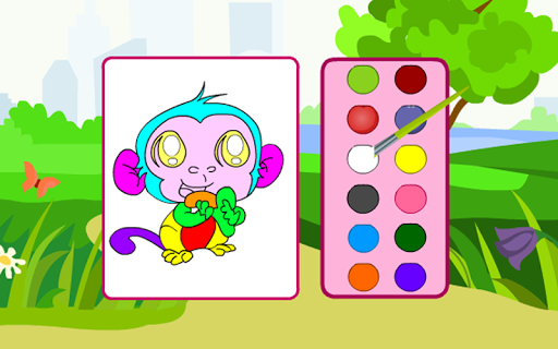 【免費休閒App】Coloring Playful Monkeys-APP點子