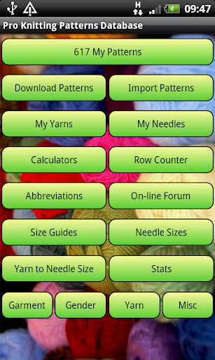 Knitting Patterns Database