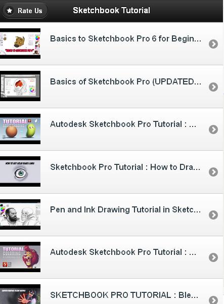 Sketchbook Tutorial Free Screen 1
