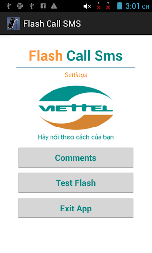 Flash Blink on Call and SMS