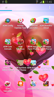 Free Valentine Heart Theme for ADW APK
