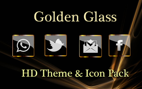Golden Glass Nova Icon Pack Screenshot