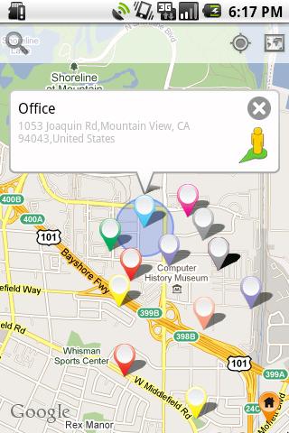Android application Spoty Location Reminder screenshort