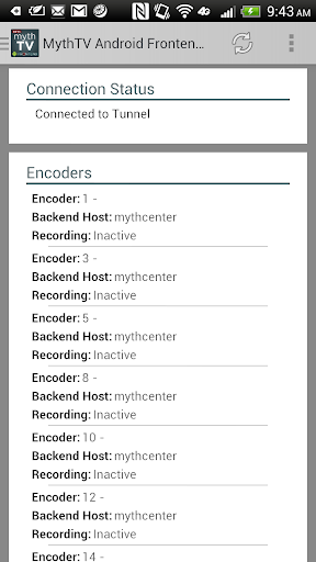 MythTV Android Frontend