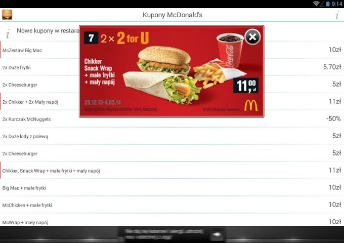 Kupony McDonalds | Explore the app developers, designers and Technology