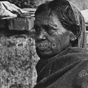 old woman by Abhishek Mandal - People Portraits of Women