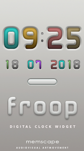 FROOP Digital Clock Widget