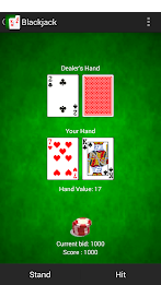 Blackjack 21 card game poster 9