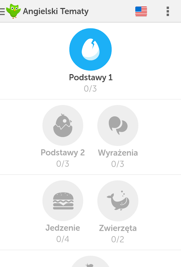   Angielski za darmo z Duolingo – zrzut ekranu 