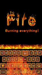Fire Theme for Emoji Keyboard poster 1
